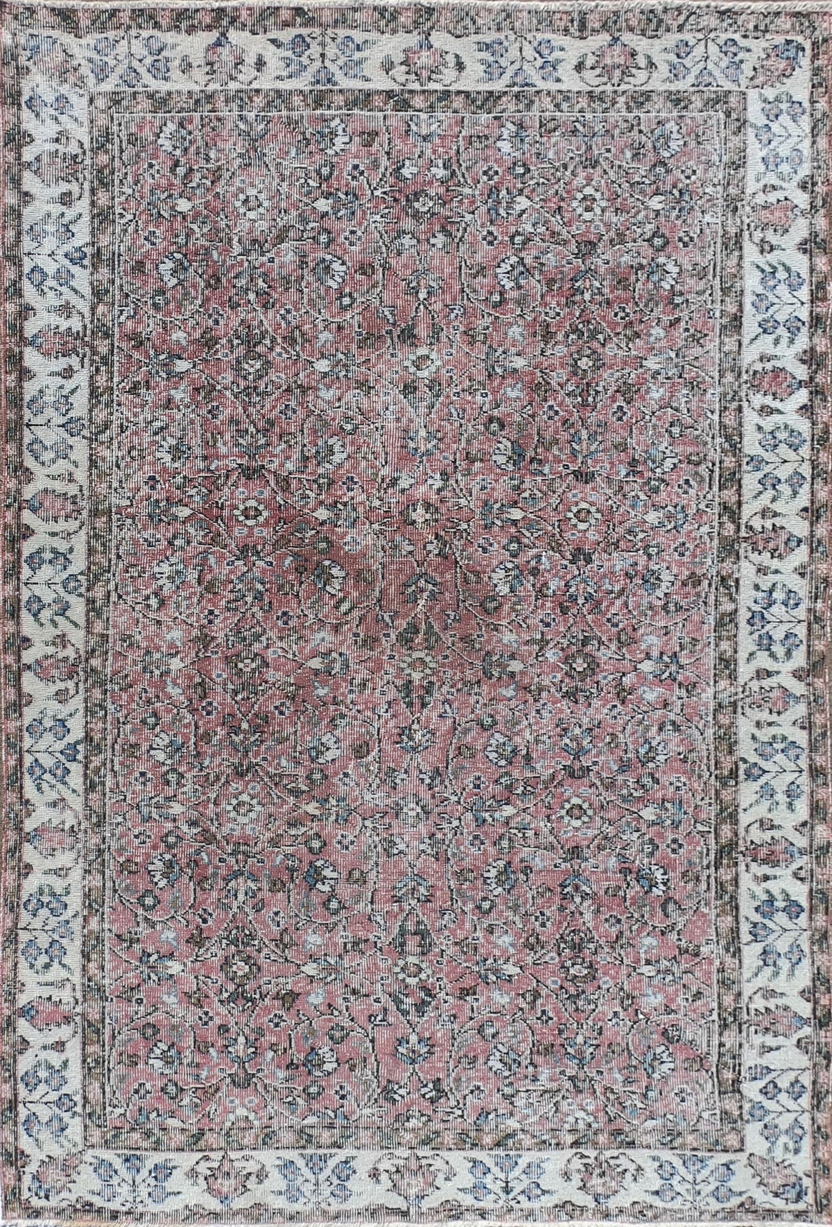 Alfombra persa vintage de lana, turca, hecha a mano - Consorcio Persa