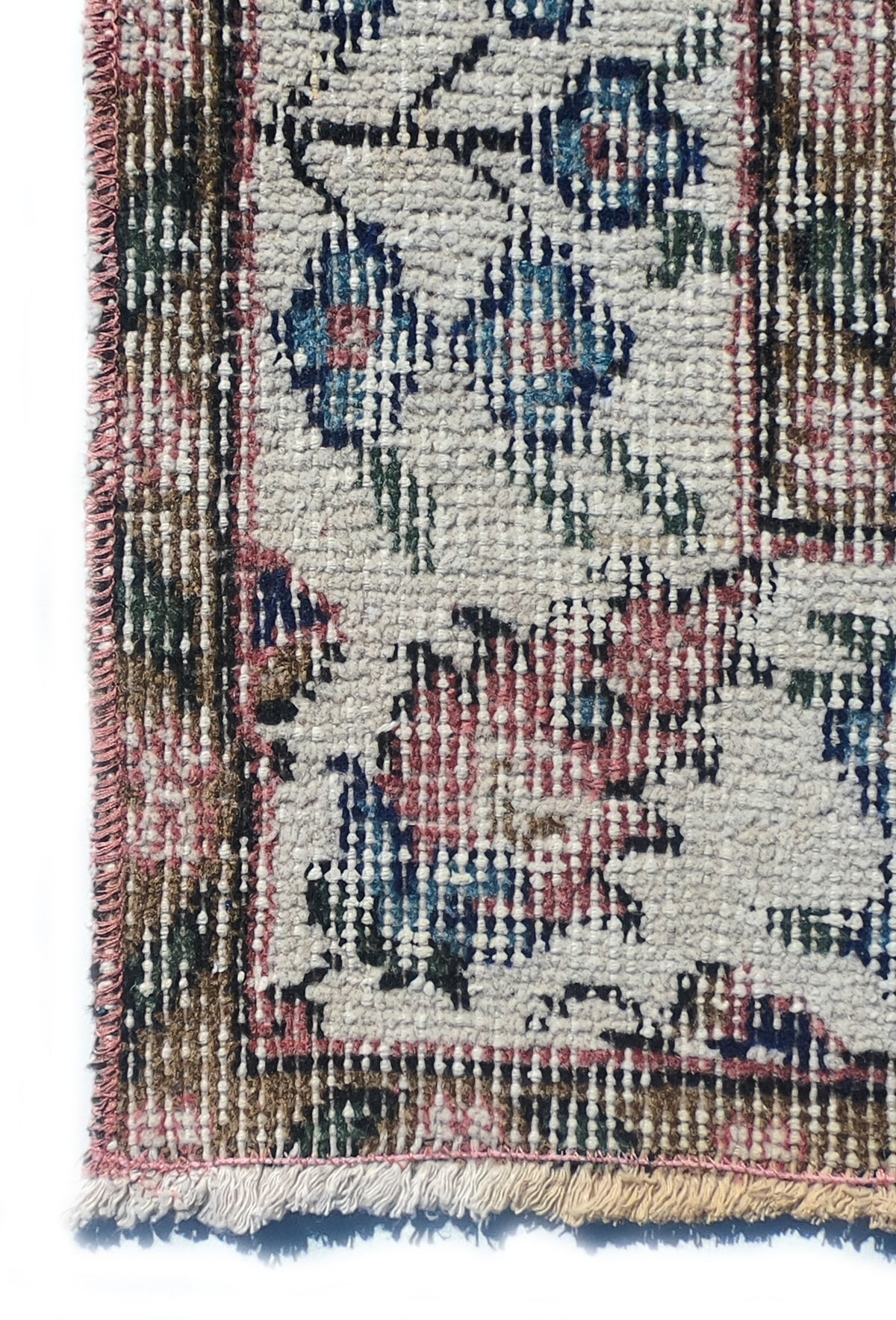 Textura natural del tejido de lana en alfombra vintage
