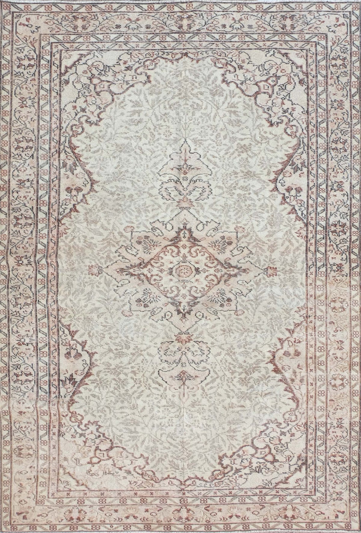 Alfombra persa vintage de lana, hecha a mano, estilo envejecido - Consorcio Persa