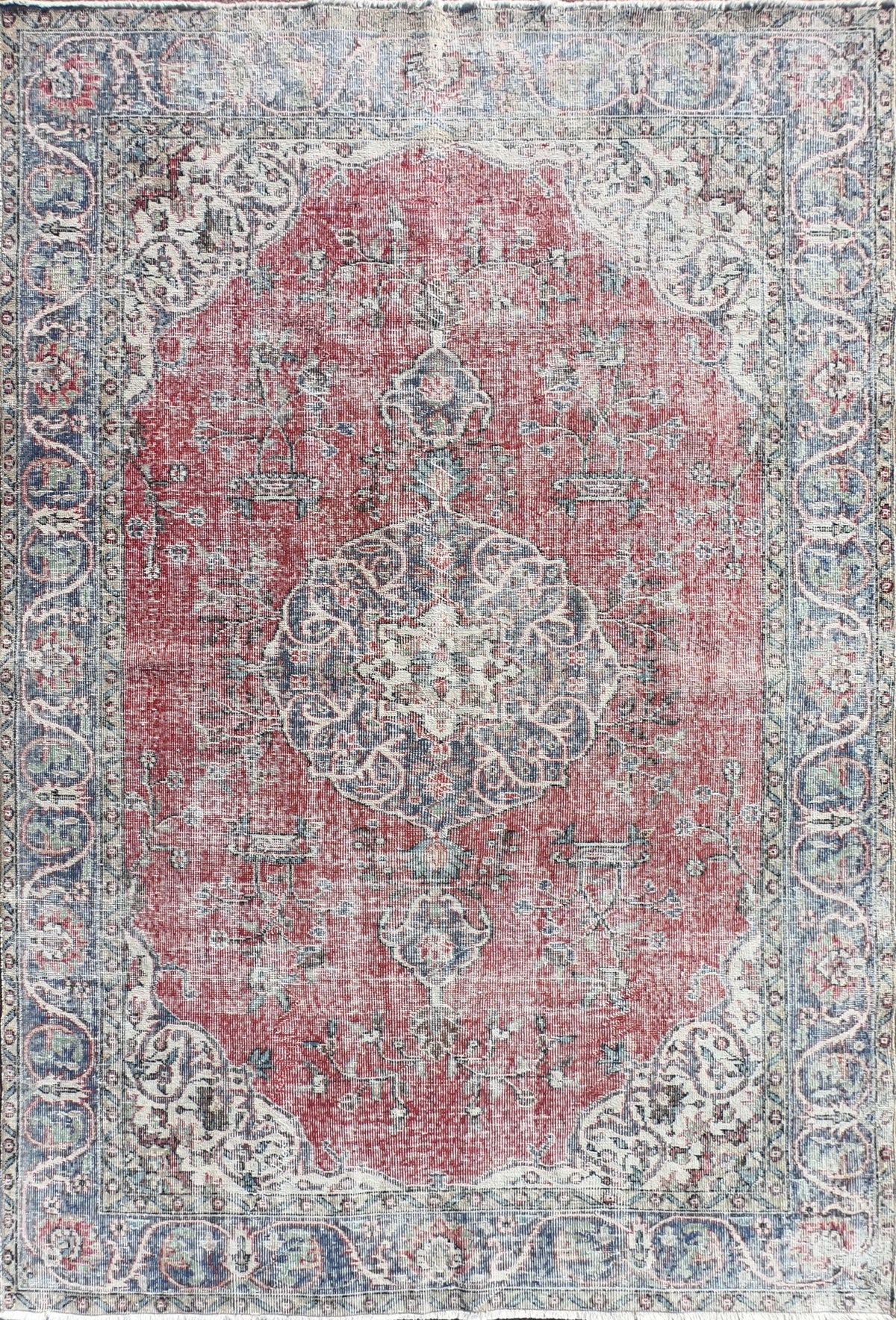 Alfombra persa vintage de lana, teñida y envejecida - Consorcio Persa