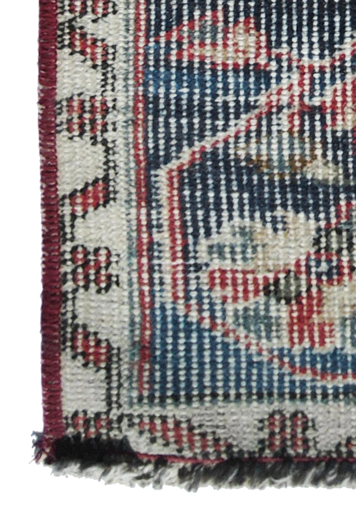 Alfombra vintage importada de lana, con diseño neutralizado y teñido