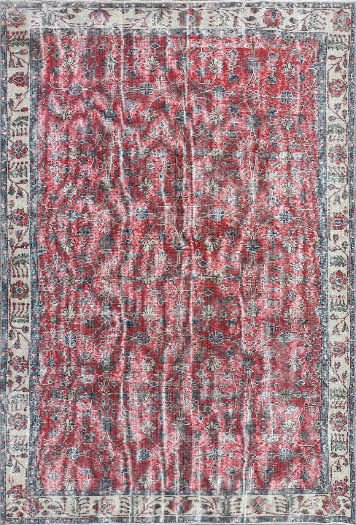Alfombra persa vintage de lana, turca, hecha a mano - Consorcio Persa