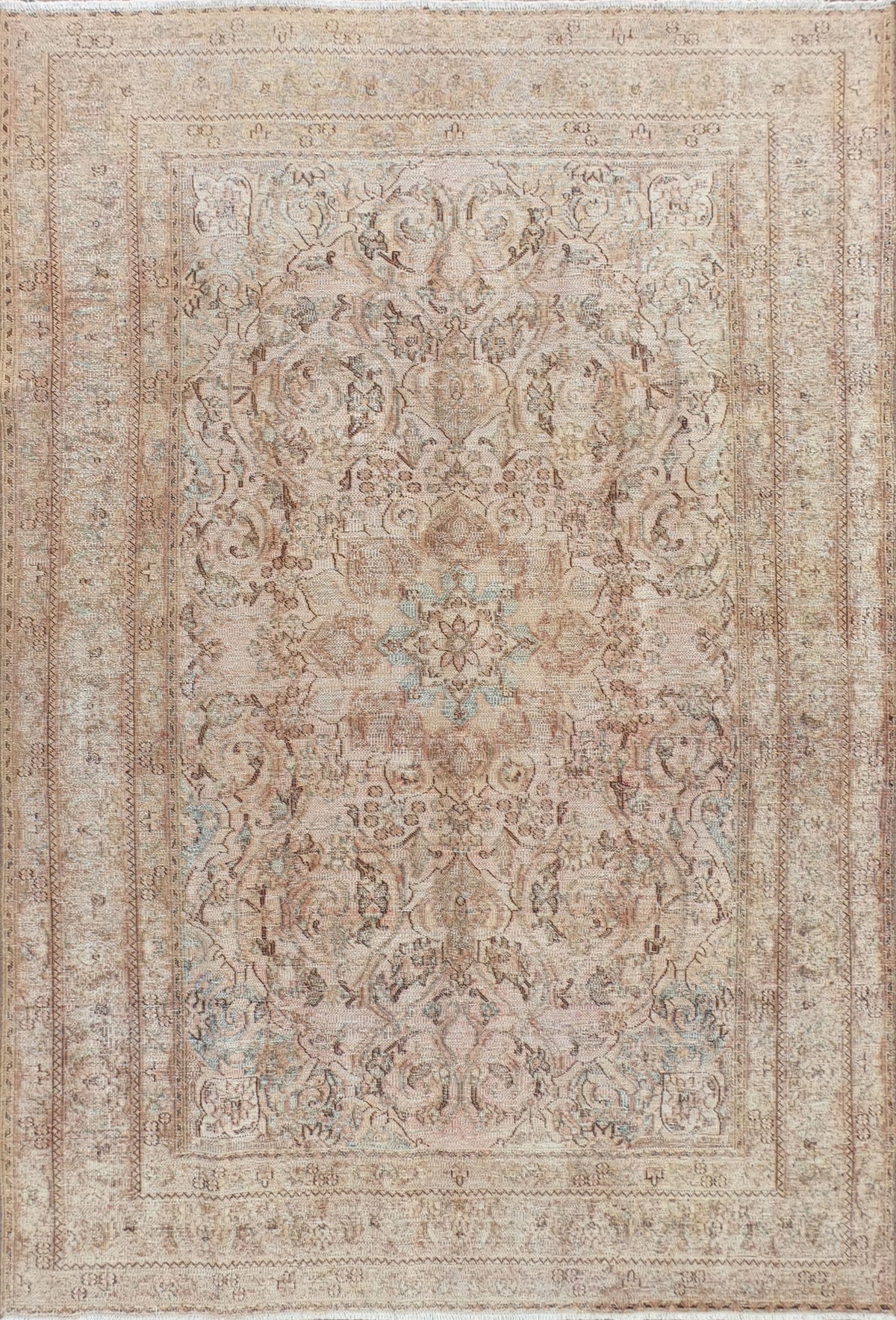 Alfombra persa vintage de lana, estilo envejecido y teñido - Consorcio Persa