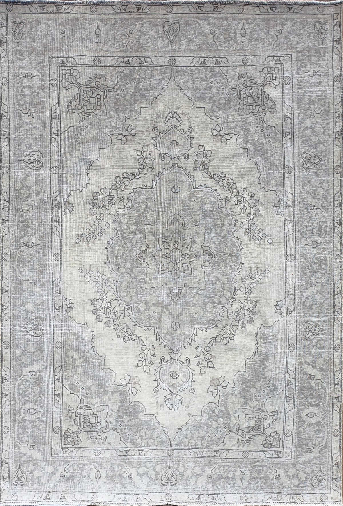 Alfombra persa vintage de lana, hecha a mano, estilo envejecido - Consorcio Persa
