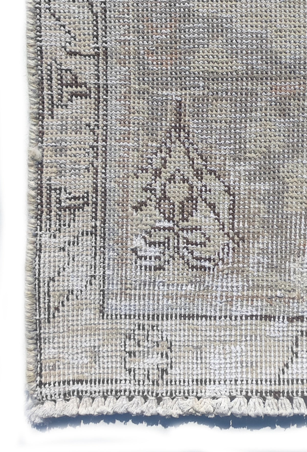 Textura natural de la lana en alfombra persa vintage hecha a mano