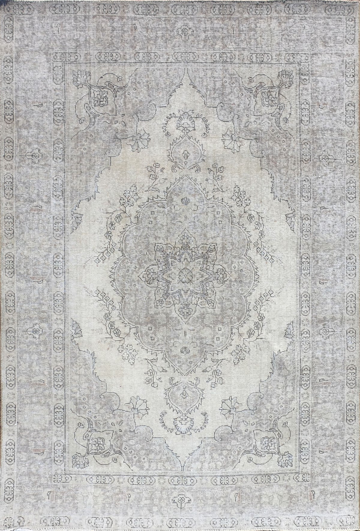 Alfombra persa vintage de lana, hecha a mano, estilo envejecido - Consorcio Persa