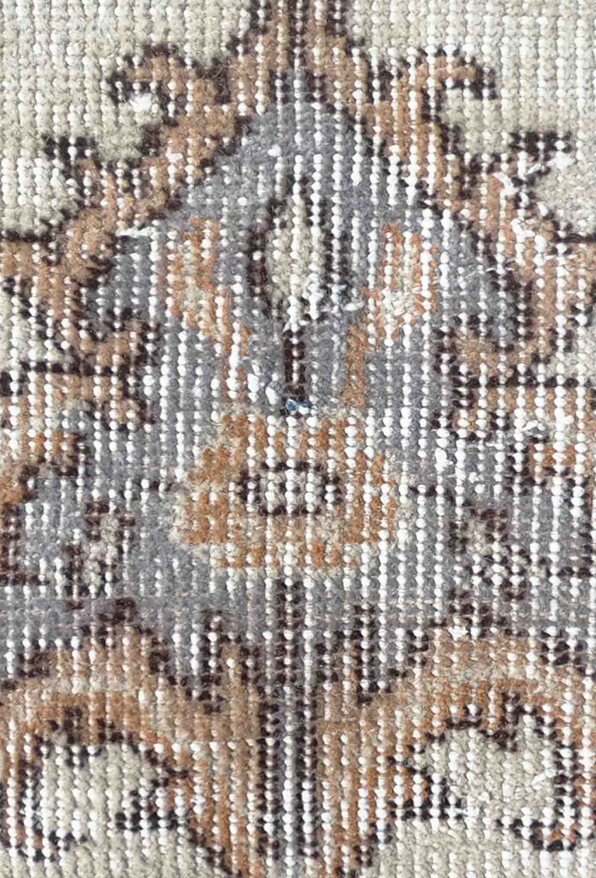 Alfombra decorativa de lana con aspecto envejecido, ideal para living