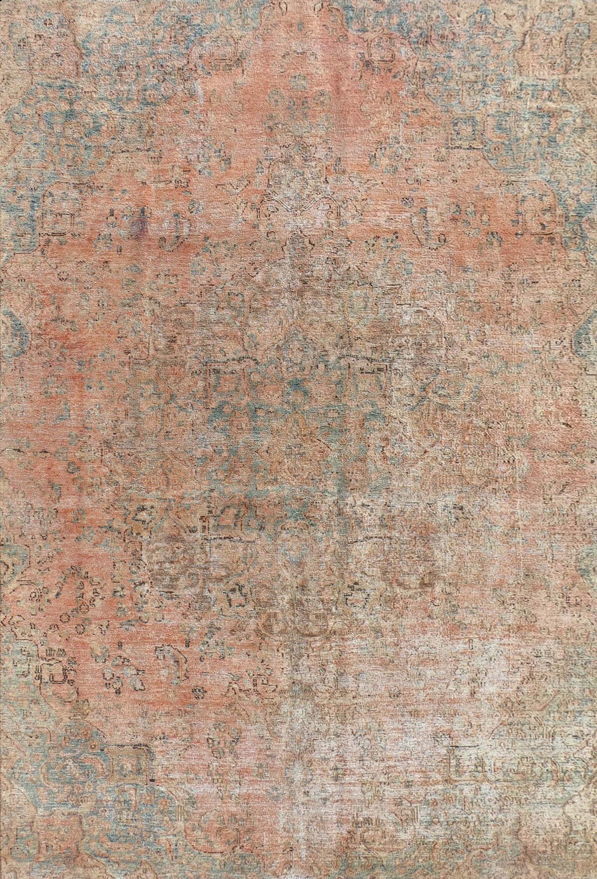 Alfombra persa vintage de lana, hecha a mano, estilo envejecido - Consorcio Persa
