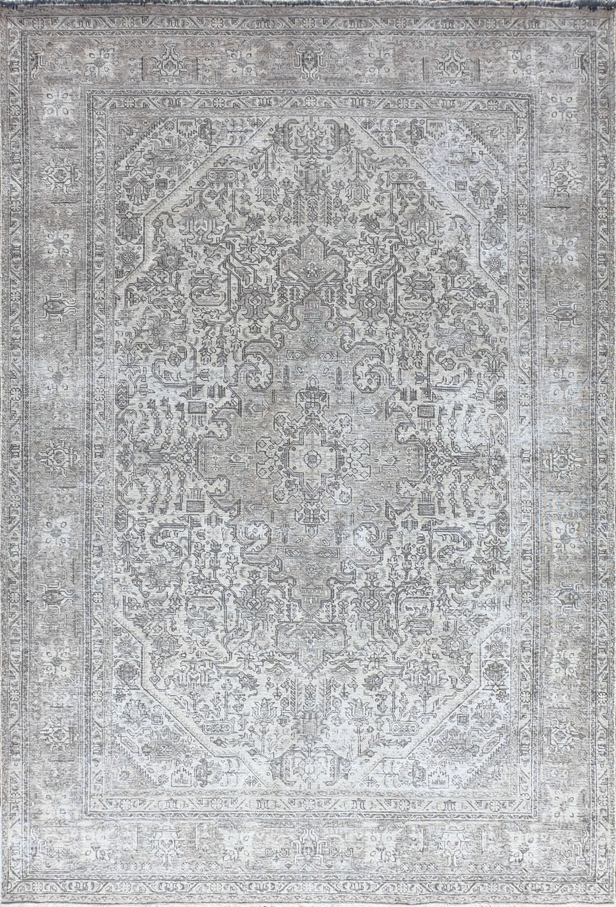 Alfombra persa vintage de lana, hecha a mano, estilo envejecido - Consorcio Persa