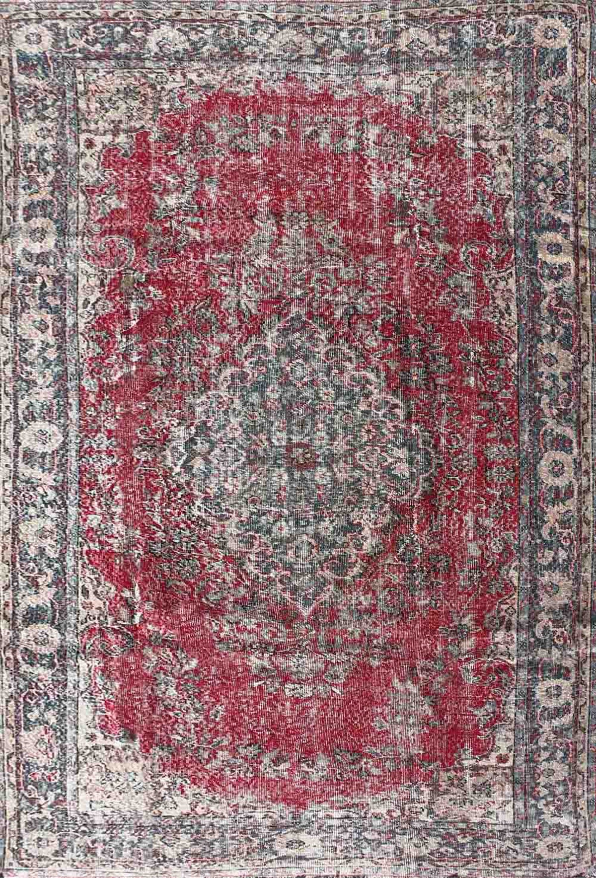 Alfombra persa vintage de lana turca, hecha a mano - Consorcio Persa
