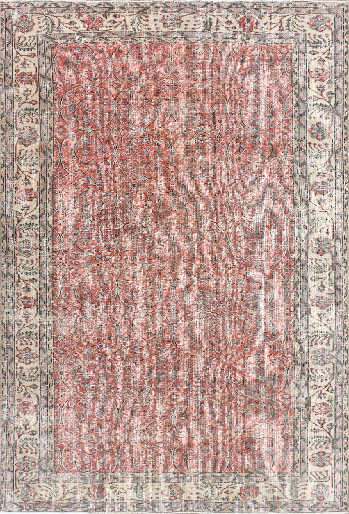 Alfombra persa vintage de lana, estilo envejecido y teñido - Consorcio Persa