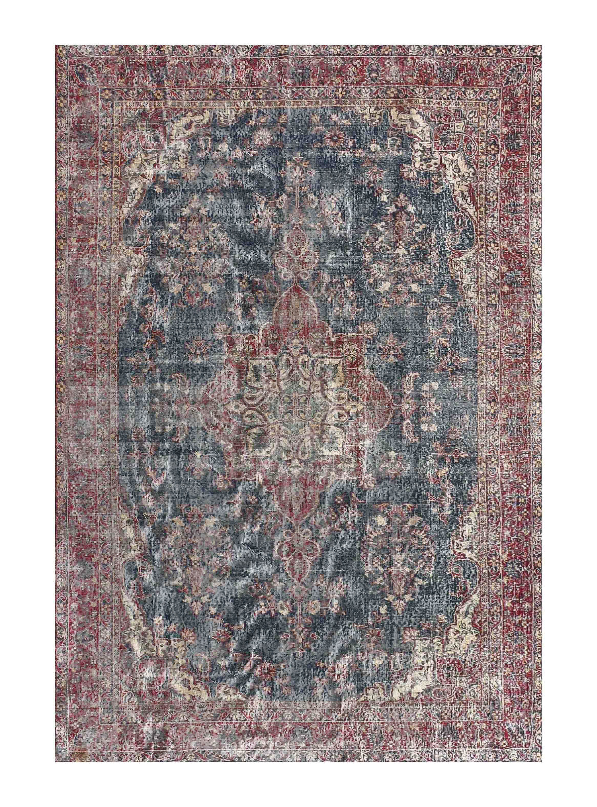 Alfombra persa vintage de lana, turca, hecha a mano - Consorcio Persa