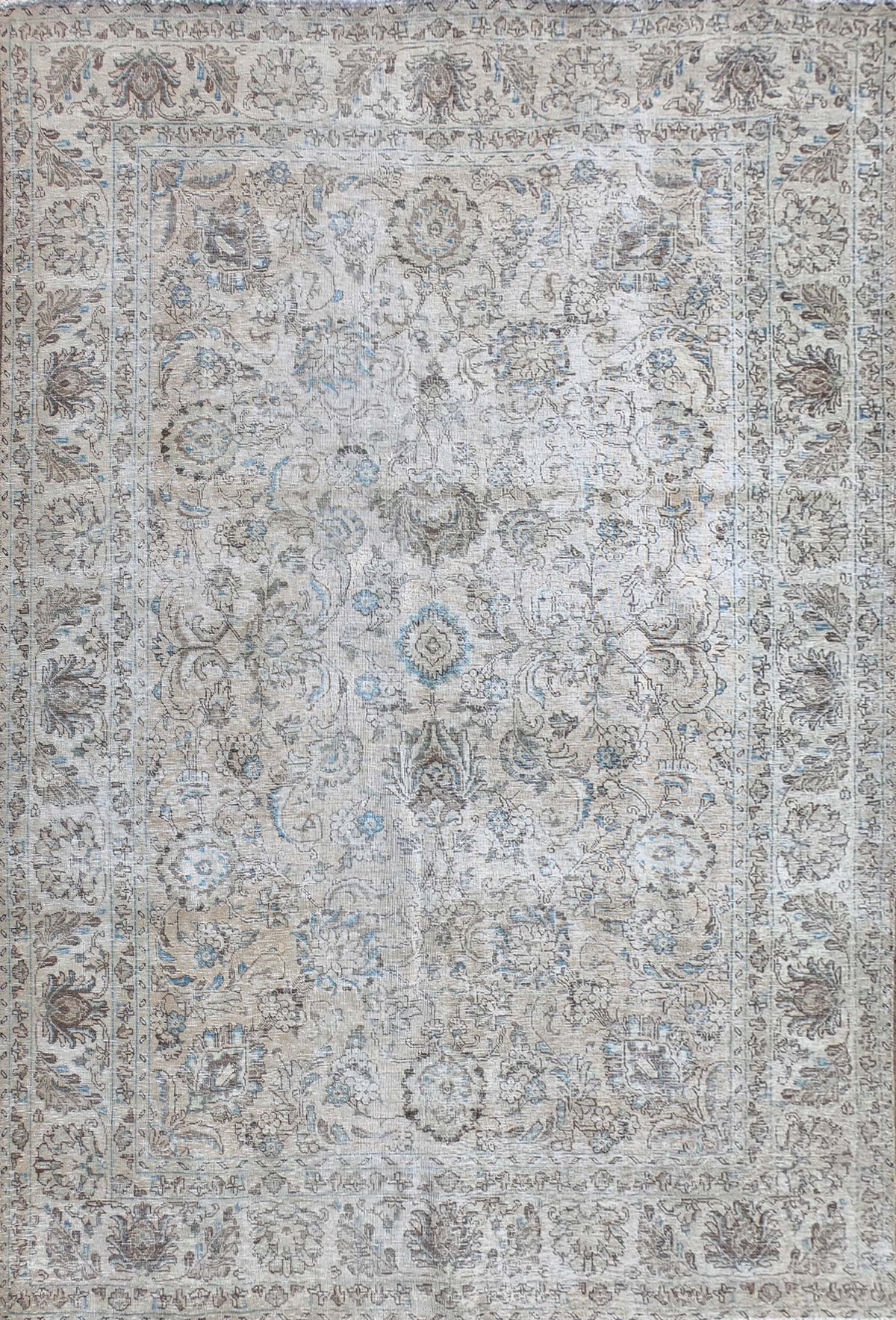 Alfombra persa vintage de lana, hecha a mano, estilo envejecido - Consorcio Persa