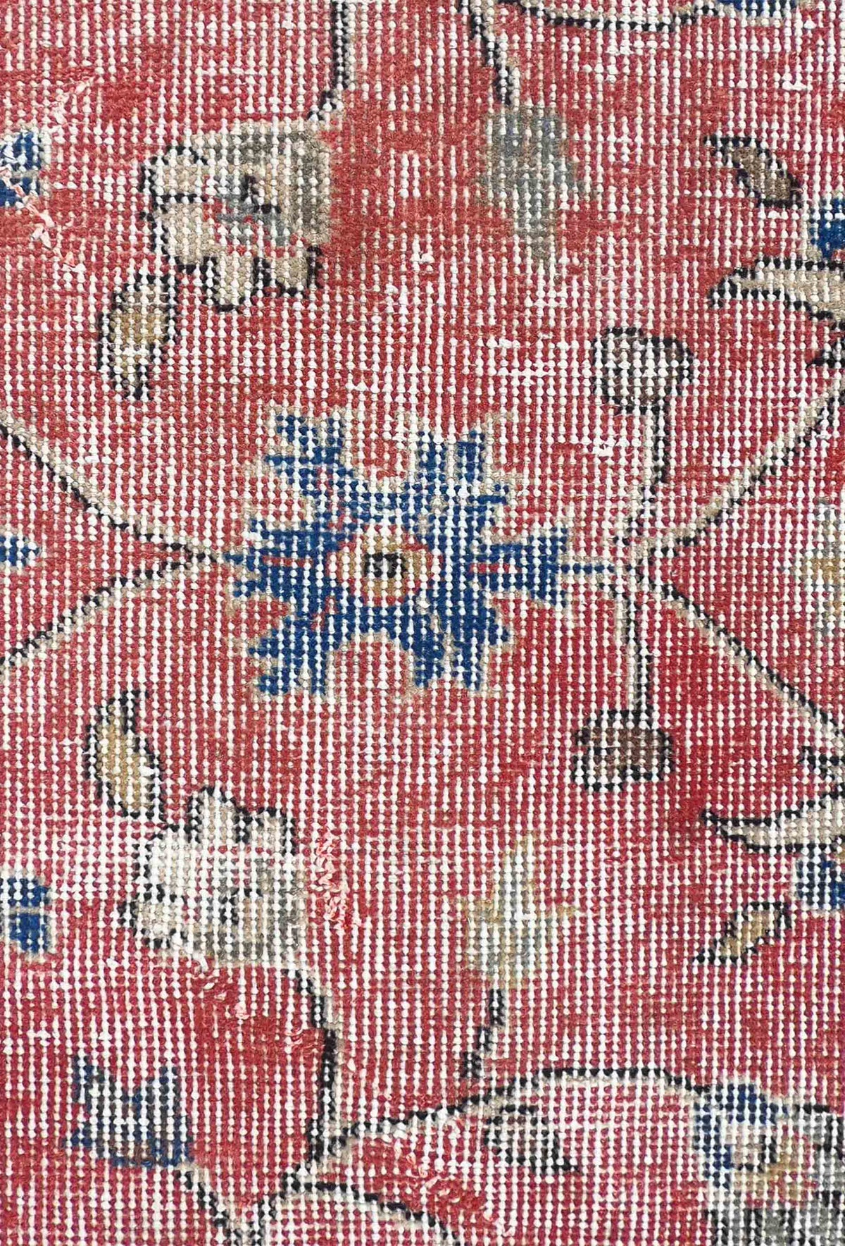 Alfombra decorativa de lana con estilo envejecido para living