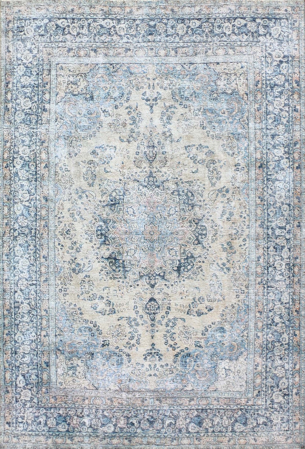 Alfombra persa vintage de lana hecha a mano, estilo envejecido - Consorcio Persa