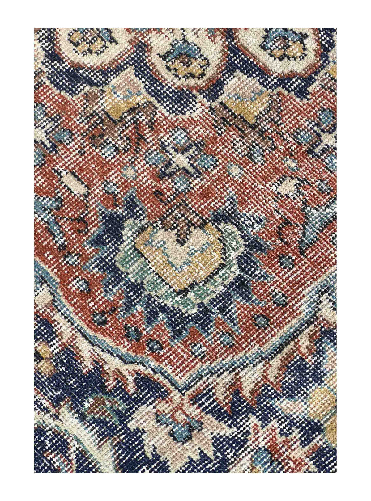 Diseño clásico decolorado en alfombra persa vintage hecha a mano