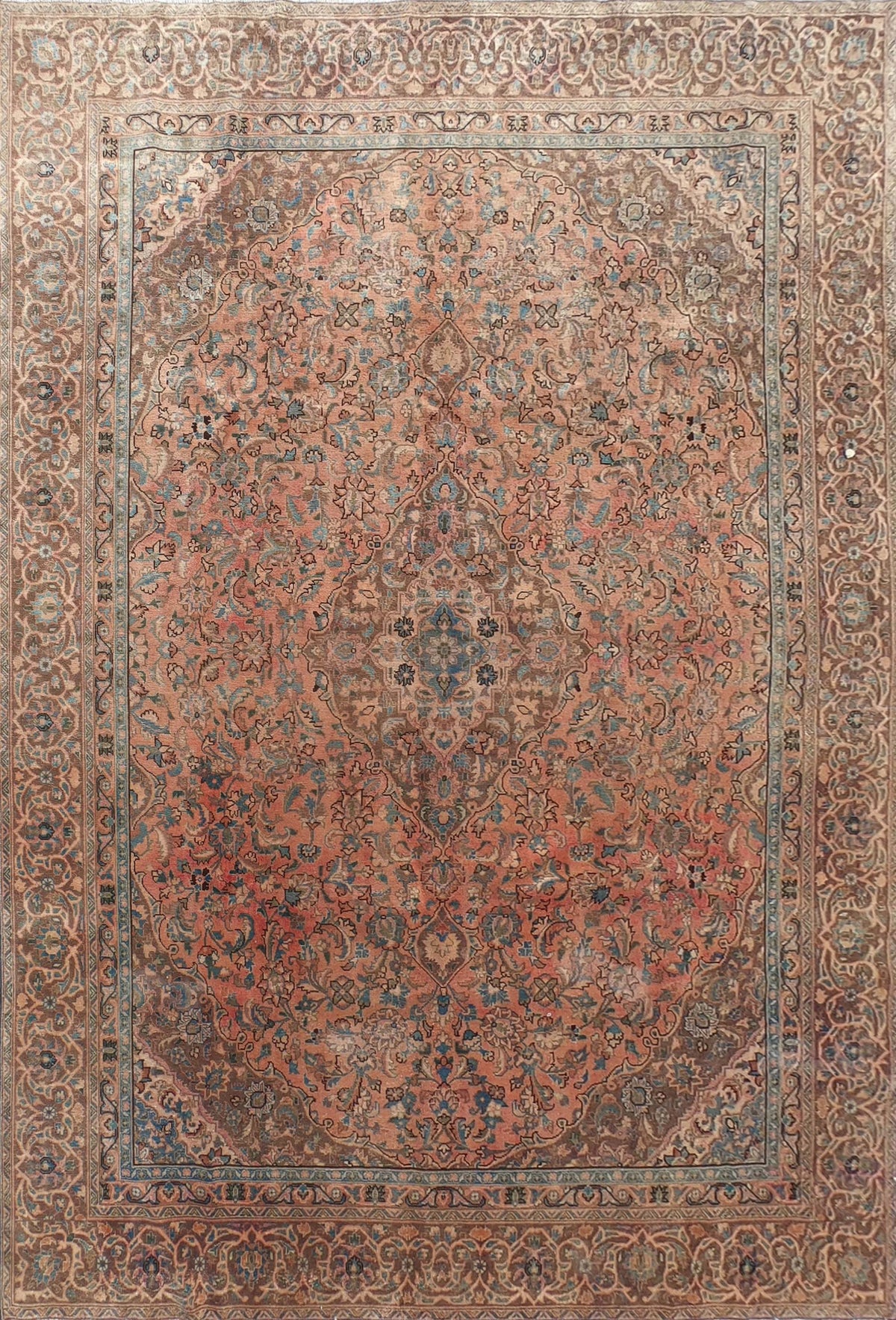 Alfombra persa vintage de lana hecha a mano, estilo envejecido - Consorcio Persa
