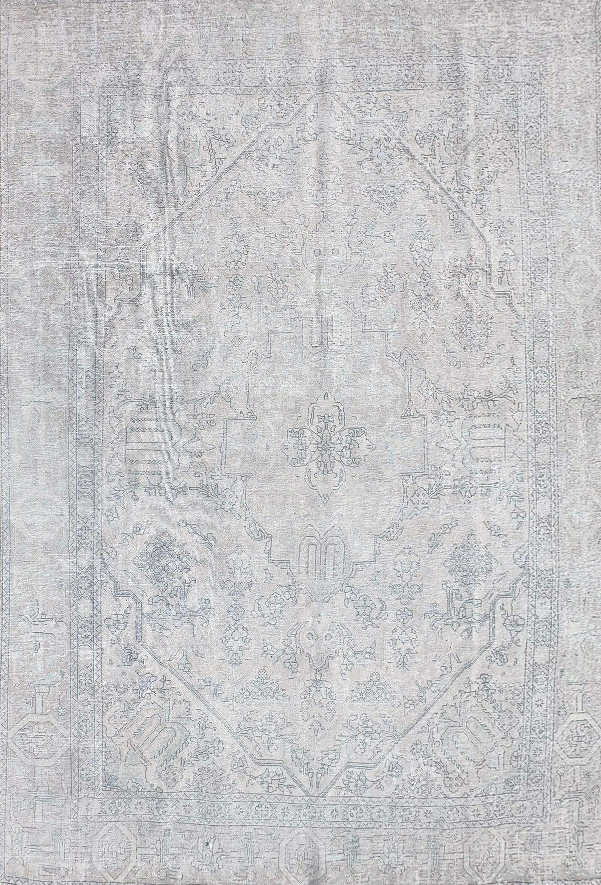 Alfombra persa vintage de lana con diseño tradicional
