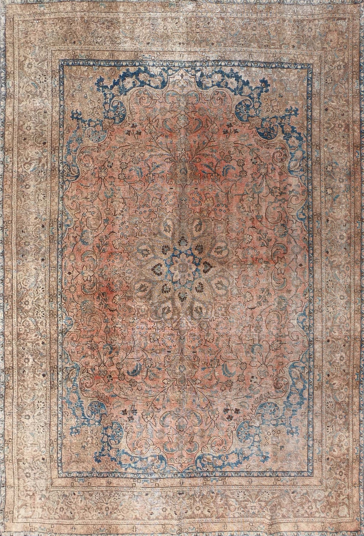 Alfombra lana, Persa Vintage 3.70 x 2.80 mts. 025