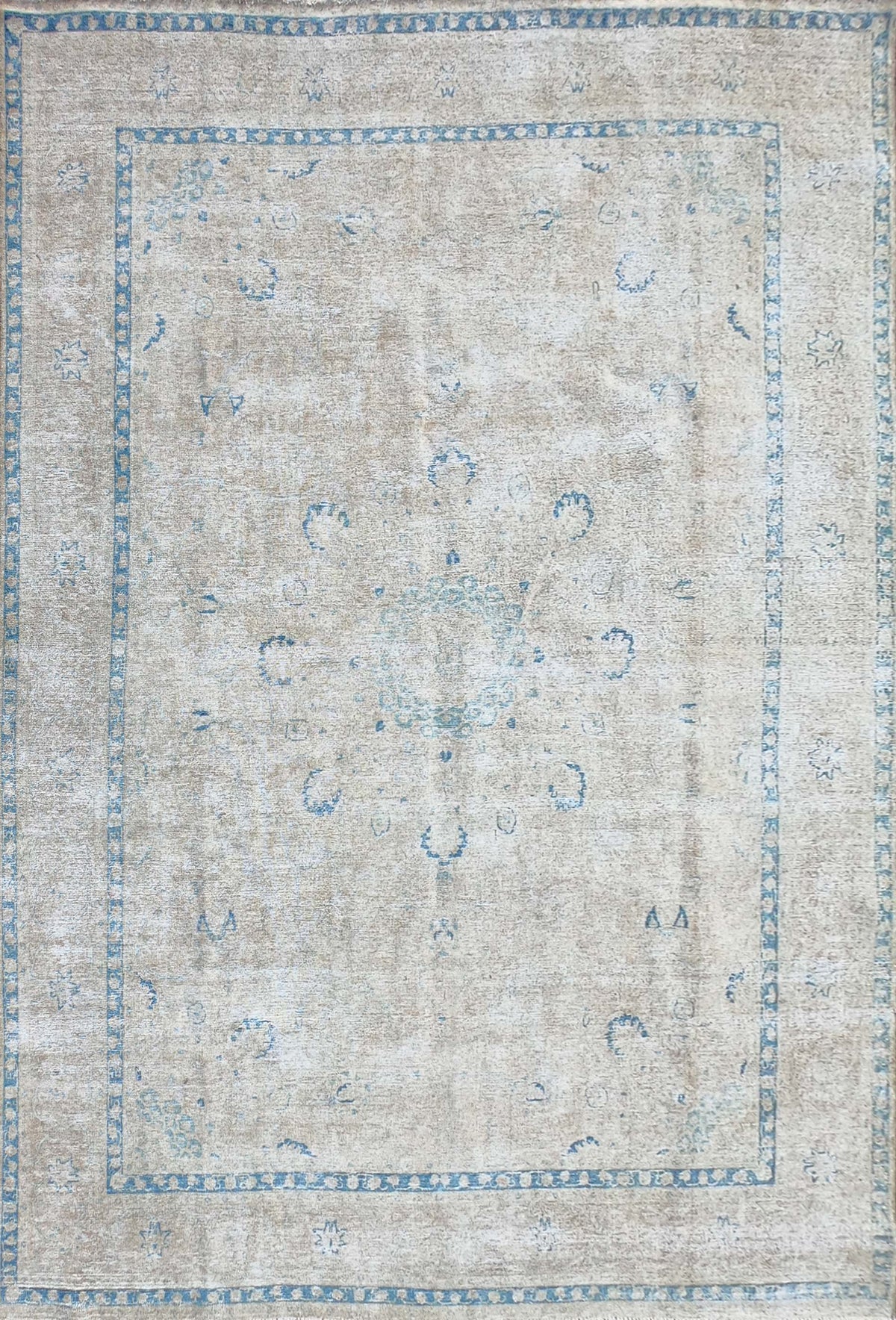 Alfombra persa vintage de lana, hecha a mano, estilo envejecido - Consorcio Persa