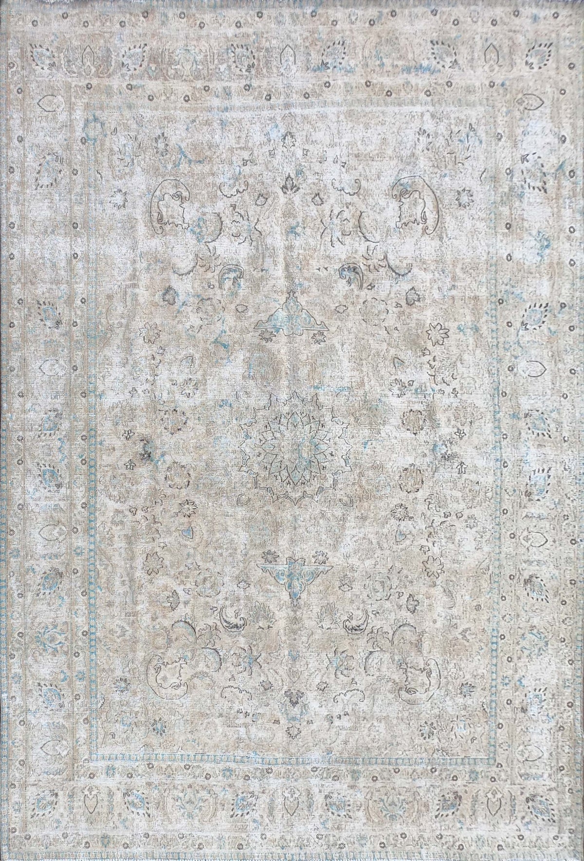 Alfombra persa vintage de lana turca, estilo envejecido - Consorcio Persa
