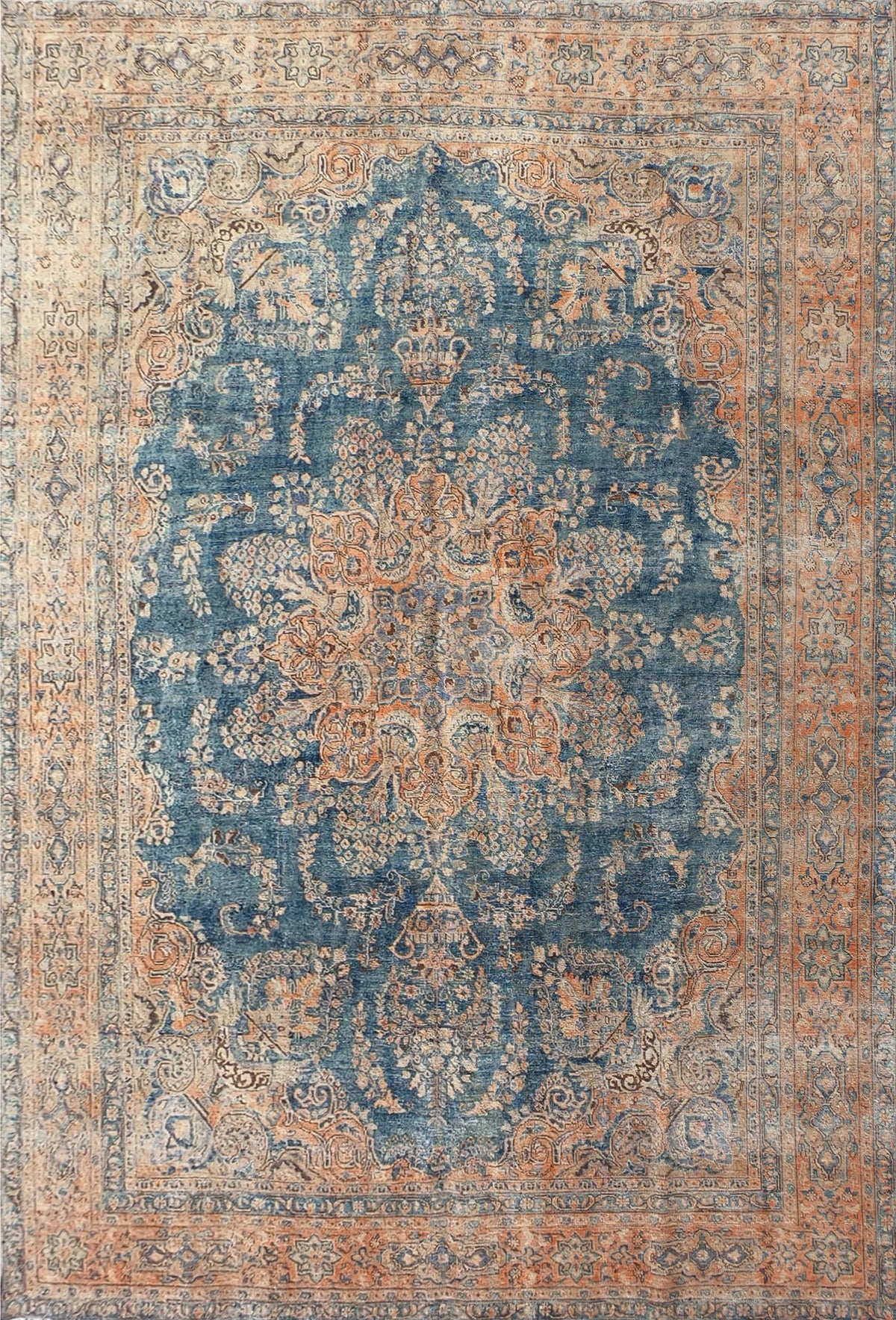 Alfombra persa vintage de lana, estilo envejecido, decorativa - Consorcio Persa