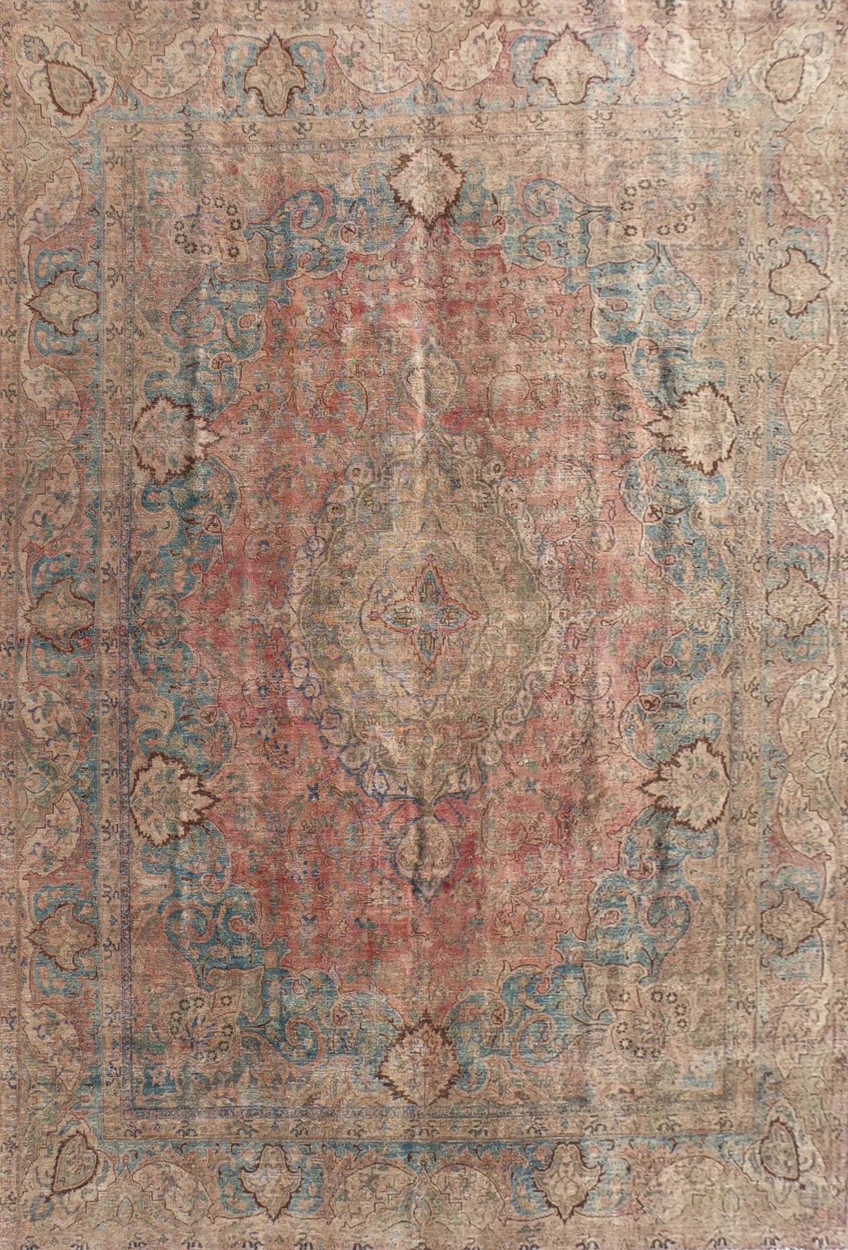 Alfombra persa vintage de lana, estilo envejecido y teñido - Consorcio Persa
