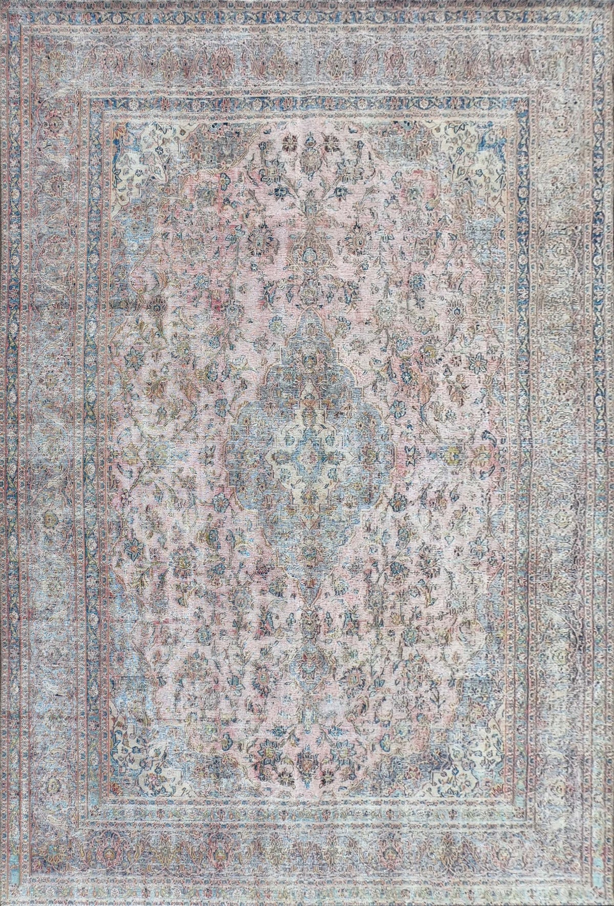 Alfombra persa vintage de lana, estilo envejecido y teñido - Consorcio Persa