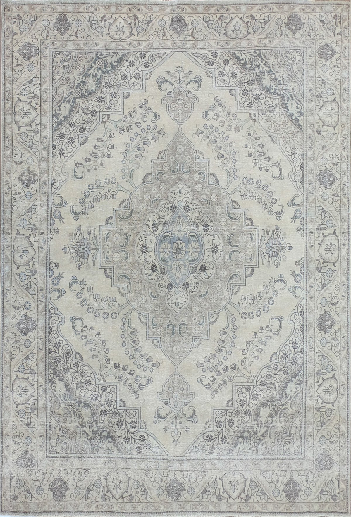 Alfombra persa vintage de lana hecha a mano, estilo envejecido - Consorcio Persa
