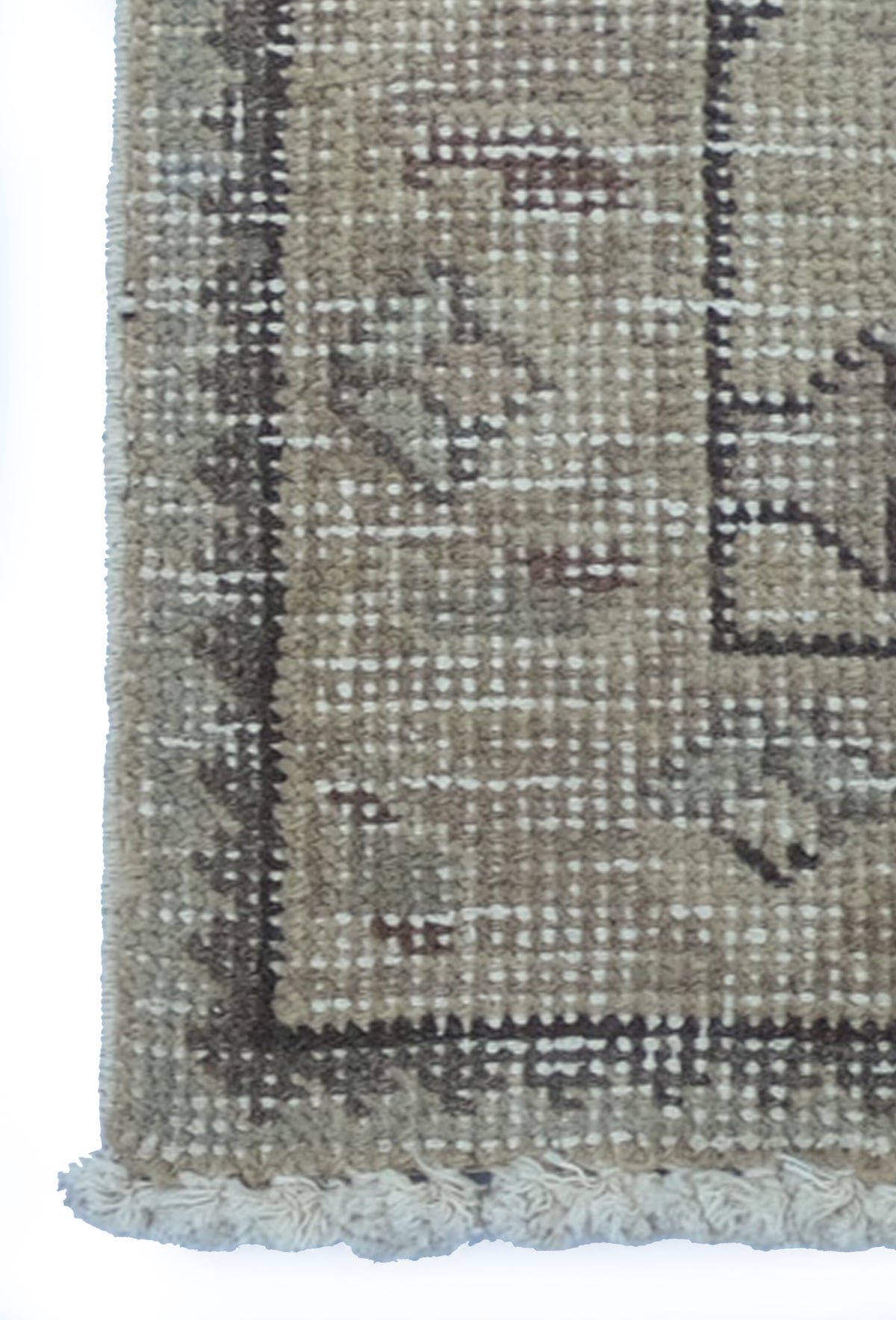 Textura natural de lana en alfombra persa vintage hecha a mano