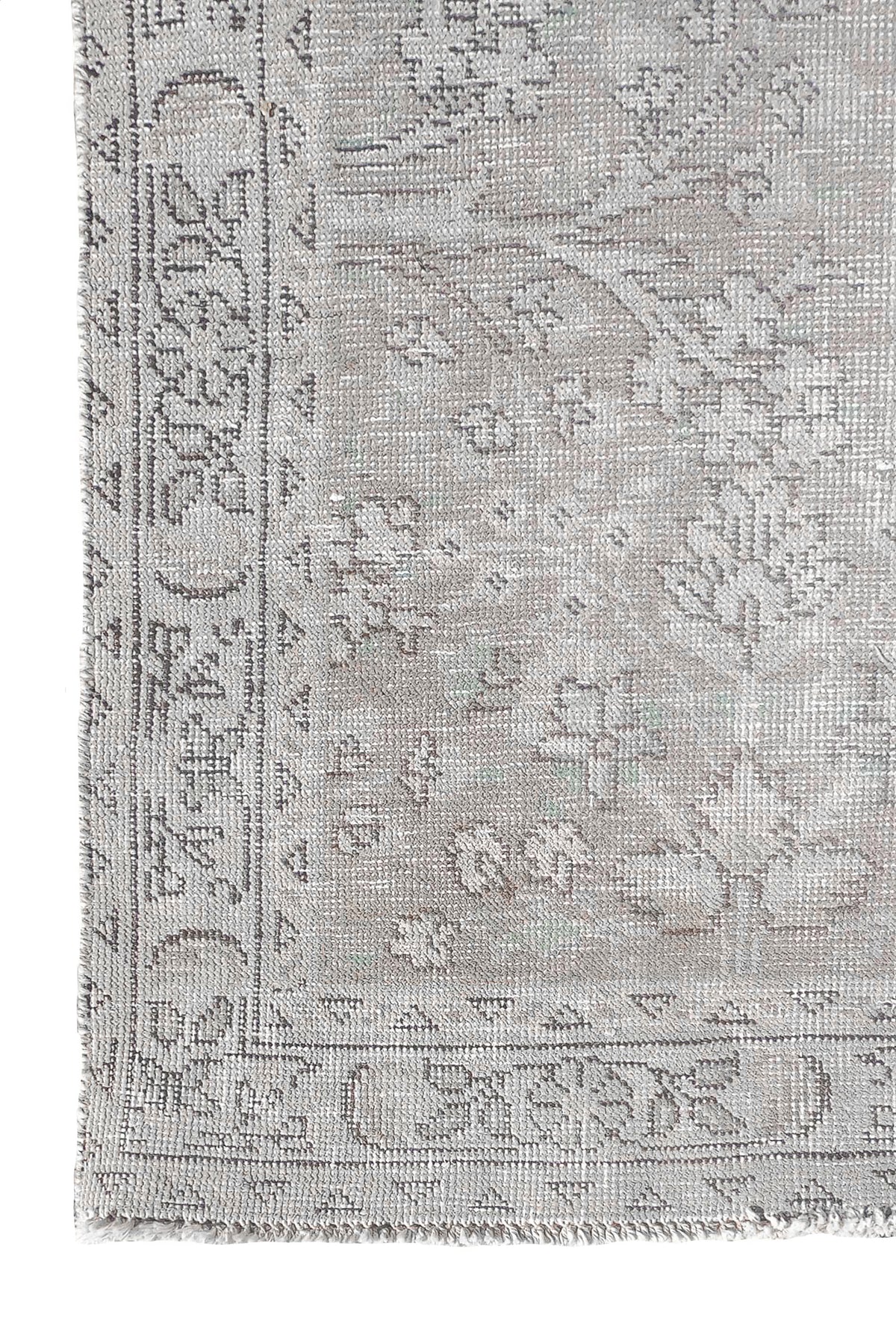 Alfombra persa vintage de lana con diseño original teñido.
