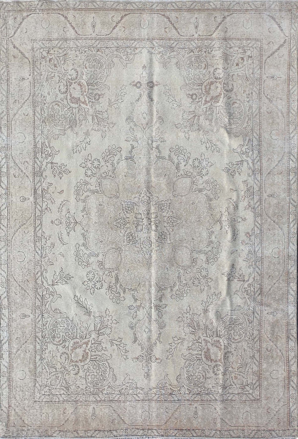 Alfombra persa vintage de lana, estilo envejecido y teñido - Consorcio Persa