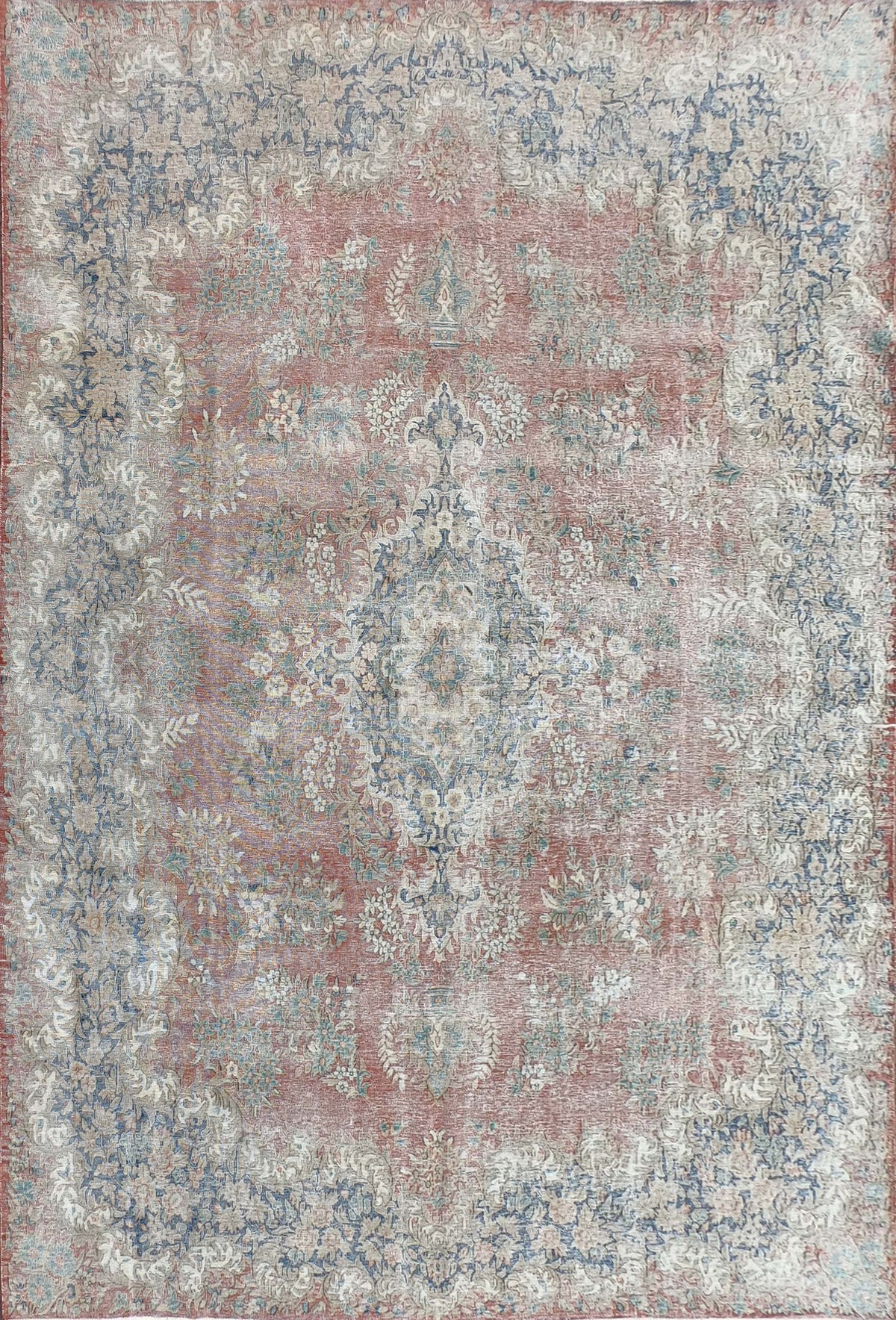 Alfombra persa vintage de lana hecha a mano, estilo envejecido - Consorcio Persa
