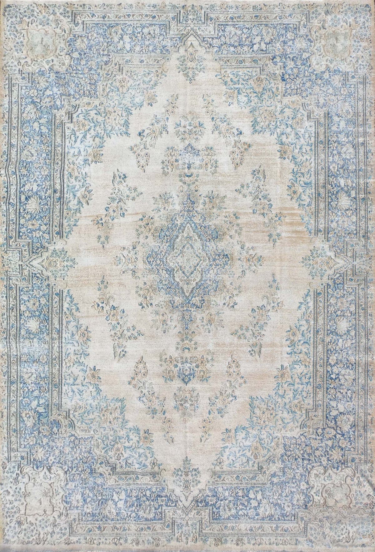 Alfombra persa vintage de lana hecha a mano, estilo envejecido - Consorcio Persa