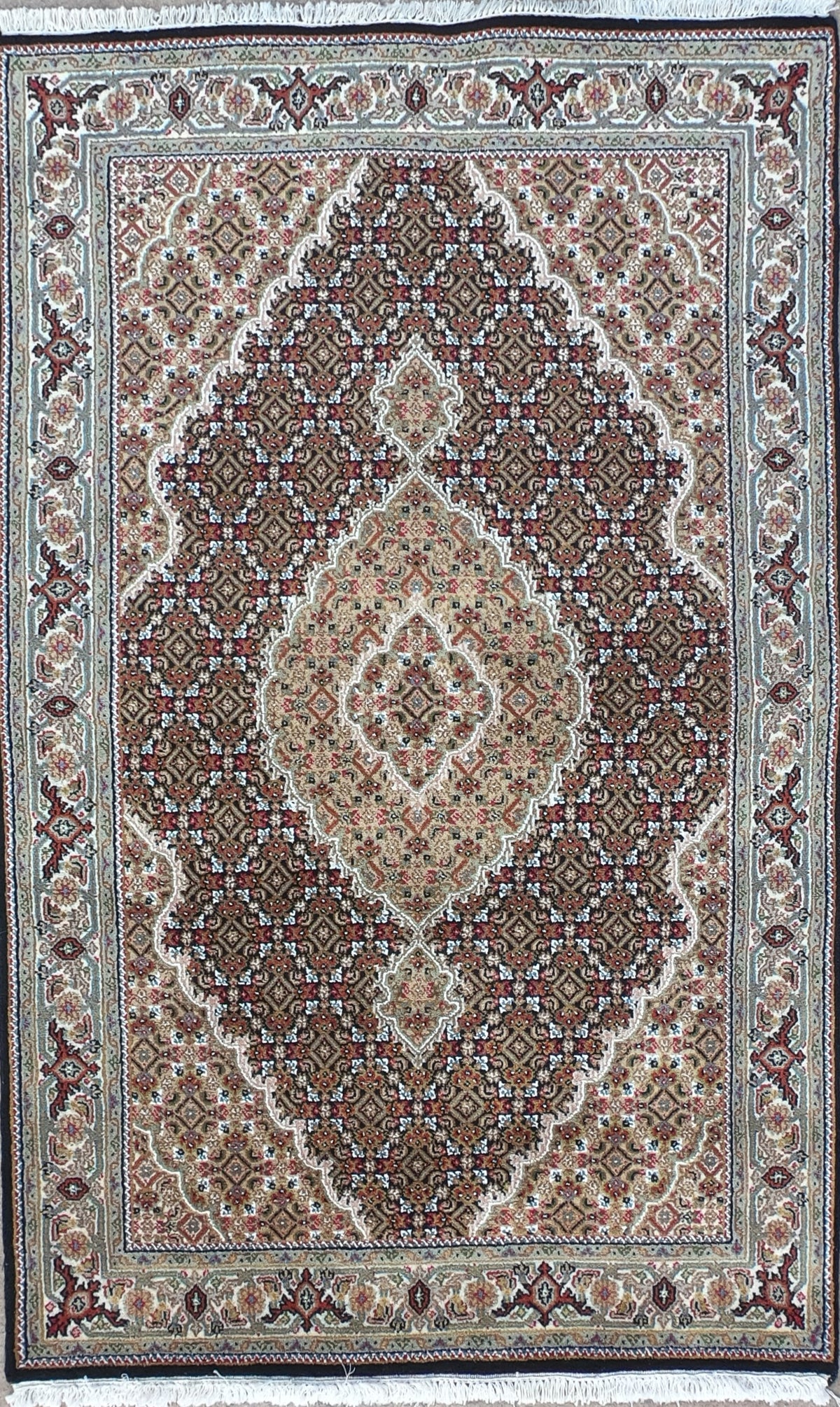 Alfombra Lana, Tabriz 2.00 x 0.60 mts. 0001